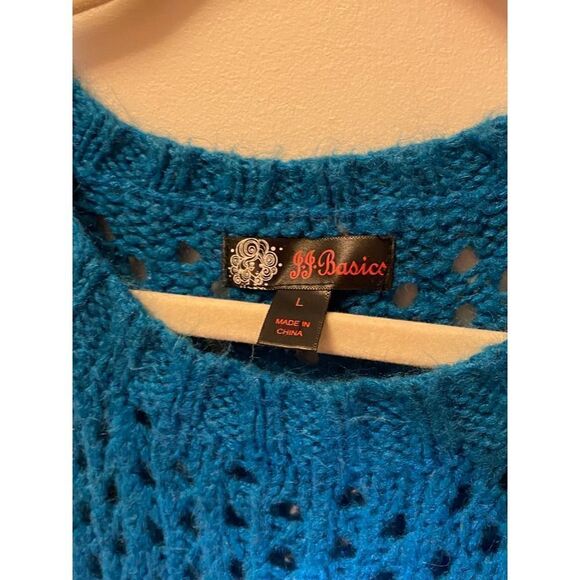 J.J. Basic Teal Sweater  - Picture 2 of 3